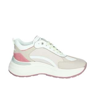 Sneakers Janet & Janet Donna J-062 en toile beige, chaussures tendance - Product Image 4