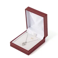Magnifique emballage personnalisé de garniture en or Bracelet de mariage Pendentif Bracelet Longues boucles d'oreilles Double anneau Boucle d'oreille Boîte à bijoux