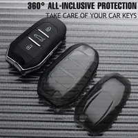 Étui de clé de voiture transparent en TPU pour Peugeot 2008 3008 4008 5008 308 408 508 C1 C2 C4 C6 C3-XR Picasso Grand DS3 Accessoires