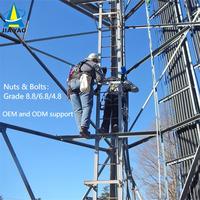 Tour en treillis galvanisée à 3 pieds en acier angulaire, économique, pour couverture de signal micro-ondes de réseau sans fil modulaire