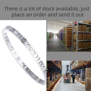 سوار نسائي فاخر مطلي بالذهب عيار 18 من الفولاذ المقاوم للصدأ بتصميم مقاوم للماء مع زركونيا مرصعة بالأرقام الرومانية للهدايا - Product Image 5