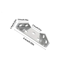 Vis de fixation d'angle en acier inoxydable zingué, universelles, à fixation simple, pour meubles, armoires et stratifiés, marque SSR, norme standard
