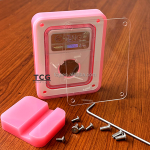 TCG nhà máy tùy chỉnh bán buôn Hộp quà tặng kỷ niệm đồng xu/huy chương perspex hiển thị trường hợp màu hồng Acrylic phân loại trường hợp đồng xu - Product Image 5