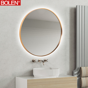 <span class=keywords><strong>Miroir</strong></span> <span class=keywords><strong>de</strong></span> salle <span class=keywords><strong>de</strong></span> bain LED rond personnalisé <span class=keywords><strong>de</strong></span> 60 <span class=keywords><strong>cm</strong></span>, décoration murale, lampe intelligente avec fonction d'éclairage - Product Image 1