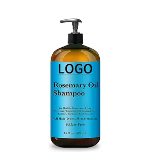 Private Label Professionale Cura Dei Capelli Shampoo Solfato di Trasporto 473ML e Nutriente E Olio di Rosmarino Shampoo