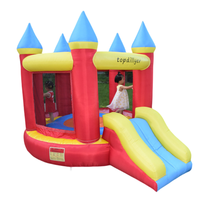 Château gonflable pour enfants avec toboggan, trampoline de jardin pour les fêtes et les divertissements