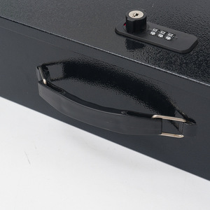Portable Fire-Proof Metal <strong>Tool</strong> &amp; Document Storage Box with Fingerprint Lock Money &amp; Valuables <strong>Safe</strong> for Office or Home Use - Product Image 4