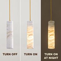 Lustre moderne en cristal Senfey pour îlot de cuisine, tube long, hauteur réglable, LED E12, pour chambre à coucher, salle à manger, hôtel