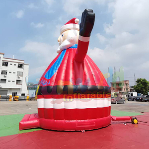 Outdoor large commercial jumping castle inflatable santa claus bounce house for holiday events and parties - Product Image 3