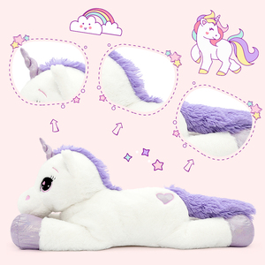 Chất Lượng Hàng Đầu Morismos 80Cm Hoàn Hảo Cổ Điển Đáng Yêu <span class=keywords><strong>Unicorn</strong></span> Sang Trọng Thú Nhồi Bông Đồ Chơi Quà Tặng Cho Tốt Nghiệp Hoặc Ngày Kỷ Niệm - Product Image 5