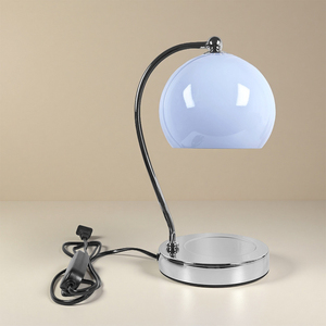 Lampe de table moderne en bois avec abat-jour en cristal conique, LED E27, col flexible, 3500K blanc chaud, alimentation CA, écologique, décorative pour chambre à coucher - Product Image 6