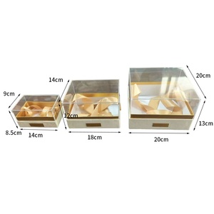 Luxury Clear Acrylic <b>Gift</b> <b>Box</b> with Bow for <b>Weddings</b> Christmas Valentine Party Favor - Product Image 1
