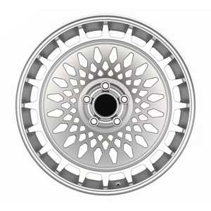 Llantas de Aleación Plateadas Radiales con Diseño de Telaraña, Malla Completa, 17-19 Pulgadas, 5x100 5x112, Estilo Retro Motorsport, Compatibles con Cc <span class=keywords><strong>Leon</strong></span> ET35 ET42 - Product Image 3