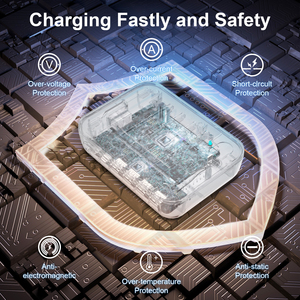 תחנת טעינה <span class=keywords><strong>USB</strong></span> 40w 8 ב 1 עבור מספר מכשירים עבור טלפונים/מוצר אלקטרוניקה/בנק חשמל המתאים למשרד/בית - Product Image 6