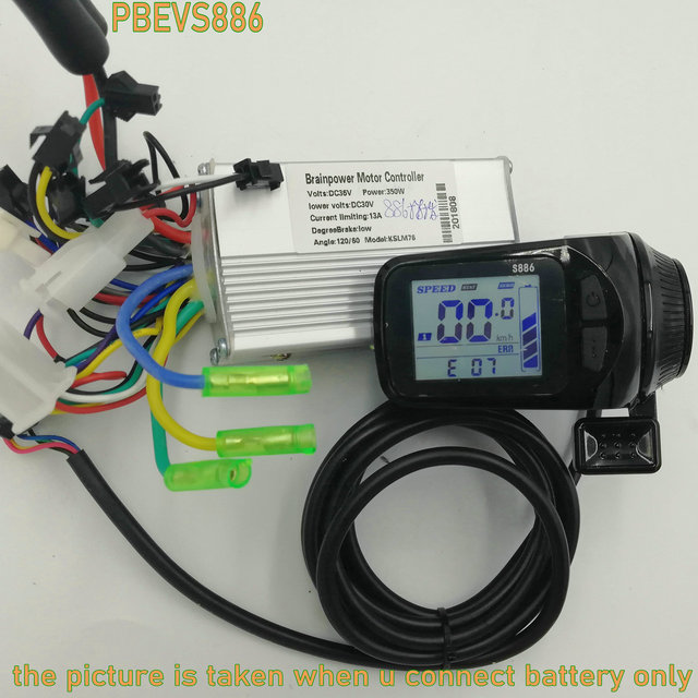 886 Display+Shifter+6 Mosfet CONTROLLER 24V36V48V60V250W350W FOR ELECTRIC BIKE SCOOTER MTB DIY PART