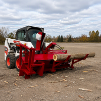 Processeur de bois forestier hydraulique pour chargeuse compacte, certifié CE