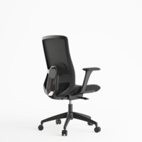 Accoudoir réglable Bureau à domicile Personnel de travail Écriture Pivotant Chaise de bureau ergonomique de luxe Support lombaire Chaise en maille plastique PU