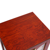 Armoire à cigares en bois de cèdre, meuble de chambre à cigares, grain de bois laqué, armoire à cigares hydratante à trois couches, boîte à cigares de grande capacité