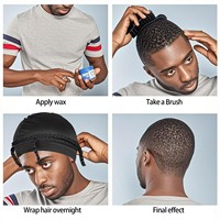 Vente en Gros Dreadlocks Cheveux Bonnets En Soie Avec Cravate Logo Personnalisé Bandeau En Vrac Satin Tresses Bonnets De Haute Qualité