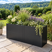 Bac de Jardin Surélevé en Acier Galvanisé Écologique et Durable, Revêtement Poudré, pour Extérieur, Couleurs Personnalisables Disponibles, Vente en Gros