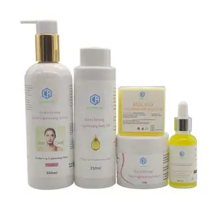 skin care cosmetics facial cream lotion Private label lightening set organic beauty whitening cream