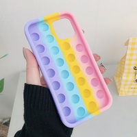 Coque de téléphone portable anti-choc, anti-pression, anti-chute, à bulles, en silicone, pour FD