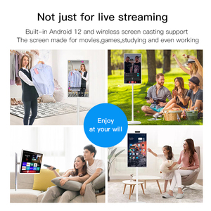 Interactive Smart <strong>Android</strong> Tablet <strong>Live</strong> <strong>Streaming</strong> Machine Equipment Portable TV Touch Screen All in One Rotating Tv - Product Image 4