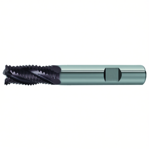 Fresa de extremo HSS-Co con recubrimiento TiAlN, helicoidal de 30 grados, 4 filos para desbaste con vástago Weldon - Product Image 2