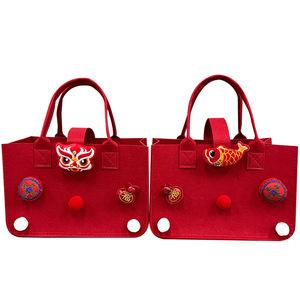 Felt Tote Bag 30x20x18cm Eco-Friendly Gift Bag For Festivals And Events - Product Image 2