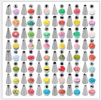 Fournitures de décoration de gâteaux russes, kit d'outils de glaçage en acier inoxydable, douilles de cuisson, 48 pièces