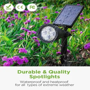 Outdoor Led Garden Landscape Spot Light Telescopic Apeture Adjustment Andsacpe Lighting Solar Focus Spotlight