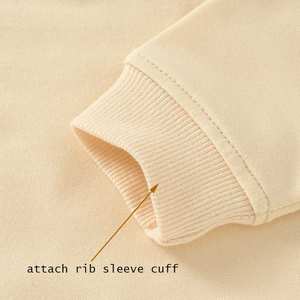 Penjualan terlaris 100% katun organik French Terry musim semi musim gugur O leher Sweatshirt Pullover Lengan penuh anak-anak T Shirt bayi - Product Image 5