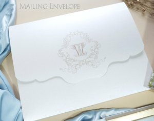 Hộp lời mời đám cưới được thiết lập với một lời mời gatefold bao gồm một phong bì gửi thư & RSVP QR mã chữ lồng lời mời - Product Image 6