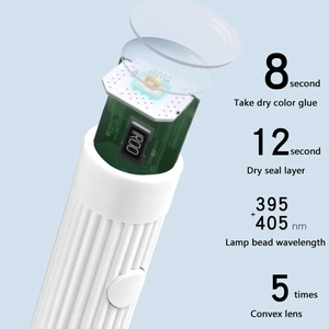 Lampe UV LED portable mini pour séchage des ongles, idéale pour la maison, pour le durcissement du vernis gel, lampe torche à doigt unique, équipement d'art des ongles - Product Image 5