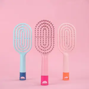 Hot Sale Wasserdicht Flexibel Kleine Menge Natürliche Big Size Paddle Vent Haar bürste Benutzer definiertes Logo Salon Haarmassage-Pflege bürste