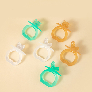 <span class=keywords><strong>Anneau</strong></span> <span class=keywords><strong>de</strong></span> <span class=keywords><strong>dentition</strong></span> en silicone souple <span class=keywords><strong>de</strong></span> qualité alimentaire sans BPA, nano-argent, jouet à mâcher apaisant, anti-étouffement, pour bébés <span class=keywords><strong>de</strong></span> 0 à 24 mois - Product Image 1