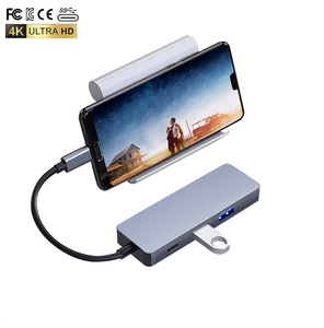 4 en 1 USB C tipo C a 4 puertos USB 3,0 aleación de aluminio HDMI Hub estación de acoplamiento para transferencia de datos de computadora adaptador USB HUB - Product Image 2
