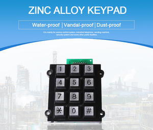 <span class=keywords><strong>Usb</strong></span> 12 Toetsen Metalen Toetsenbord/3X4 Numeriek Toetsenbord/Toetsenbord Voor Toegangscontrole Systeem - Product Image 3