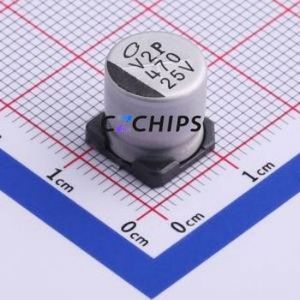 Condensador Electrolítico de Aluminio SMD UWT1E471MNL1GS, D10xL10mm 470uF 20% 25V 300mA-120Hz - Product Image 1