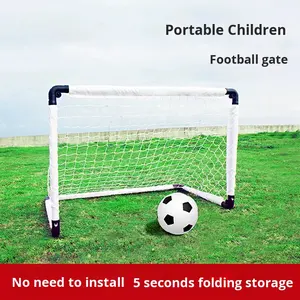 <span class=keywords><strong>But</strong></span> de football pliable, cadre simple, filet portable, entraînement intérieur/extérieur, équipement pour maternelle et école primaire, enfants - Product Image 2