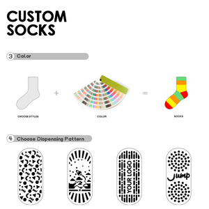 Chaussettes de <span class=keywords><strong>trampoline</strong></span> pour enfants, chaussettes antidérapantes pour le sol, chaussettes de sport respirantes antidérapantes pour parc de rebond - Product Image 5