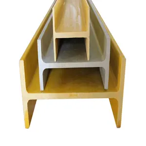 Corrosion Resistence Fiberglass H Beam High Strength FRP Pultrusion Profiles Pultruded I Beam