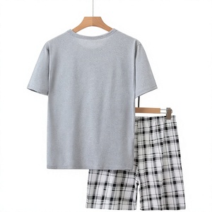 Men's Solid Pocket Customizable T-Shirt Set Crew Neck Short Sleeve Knitted Casual Summer Breathable Needle Detection Custom - Product Image 2