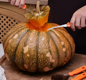 Kitchen Tools Halloween Stainless Steel 7pcs <b>Pumpkin</b> <b>Carving</b> Tools <b>Kit</b> Professional <b>Pumpkin</b> <b>Carving</b> Knife Set With Carrying Case - Product Image 4