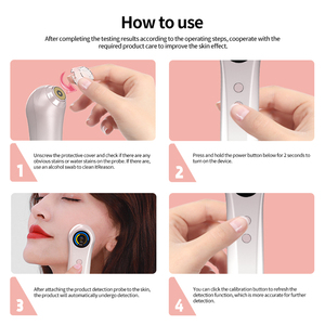 Özel Logo profesyonel cilt test ekipmanları cihazı cilt hidrasyon analizörü güzellik dedektör makinesi - Product Image 3