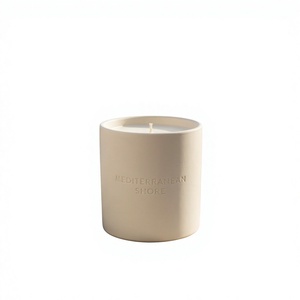 <span class=keywords><strong>Bougie</strong></span> parfumée Côte Méditerranéenne, cire de colza, pot en céramique, senteur de sel et figue laiteuse, décoration d'intérieur - Product Image 6