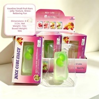 Jouet sensoriel anti-stress souple et extensible en forme de longue bande transparente à l'effet fruité Vaseline