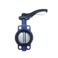 Vanne papillon à disque en fonte ductile de type Wafer, 2 pouces (DN50-DN600), fabrication OEM