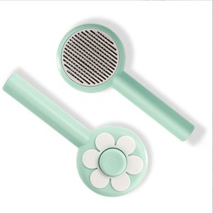 Stainless Steel Needle Pet Comb <b>Floating</b> Beauty Supplies Dog Grooming Comb with Plastic Material Easy to Remove - Product Image 1