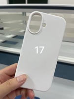 Expédition rapide, étuis de protection en silicone liquide personnalisés pour téléphone portable 17 Pro pour iPhone 15 16 Pro Max 17, coque de téléphone en silicone
